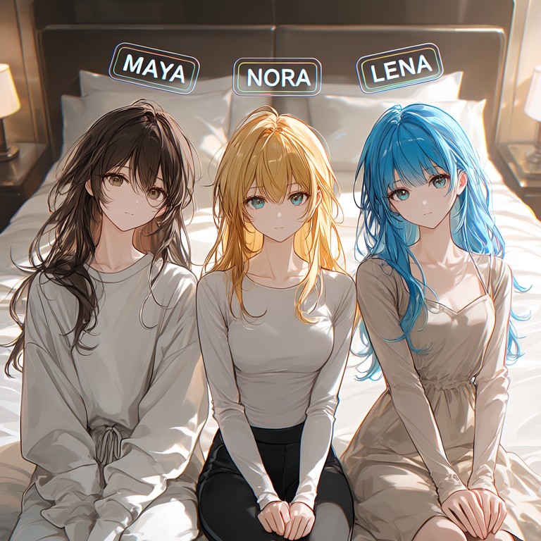Maya, Nora, Lena