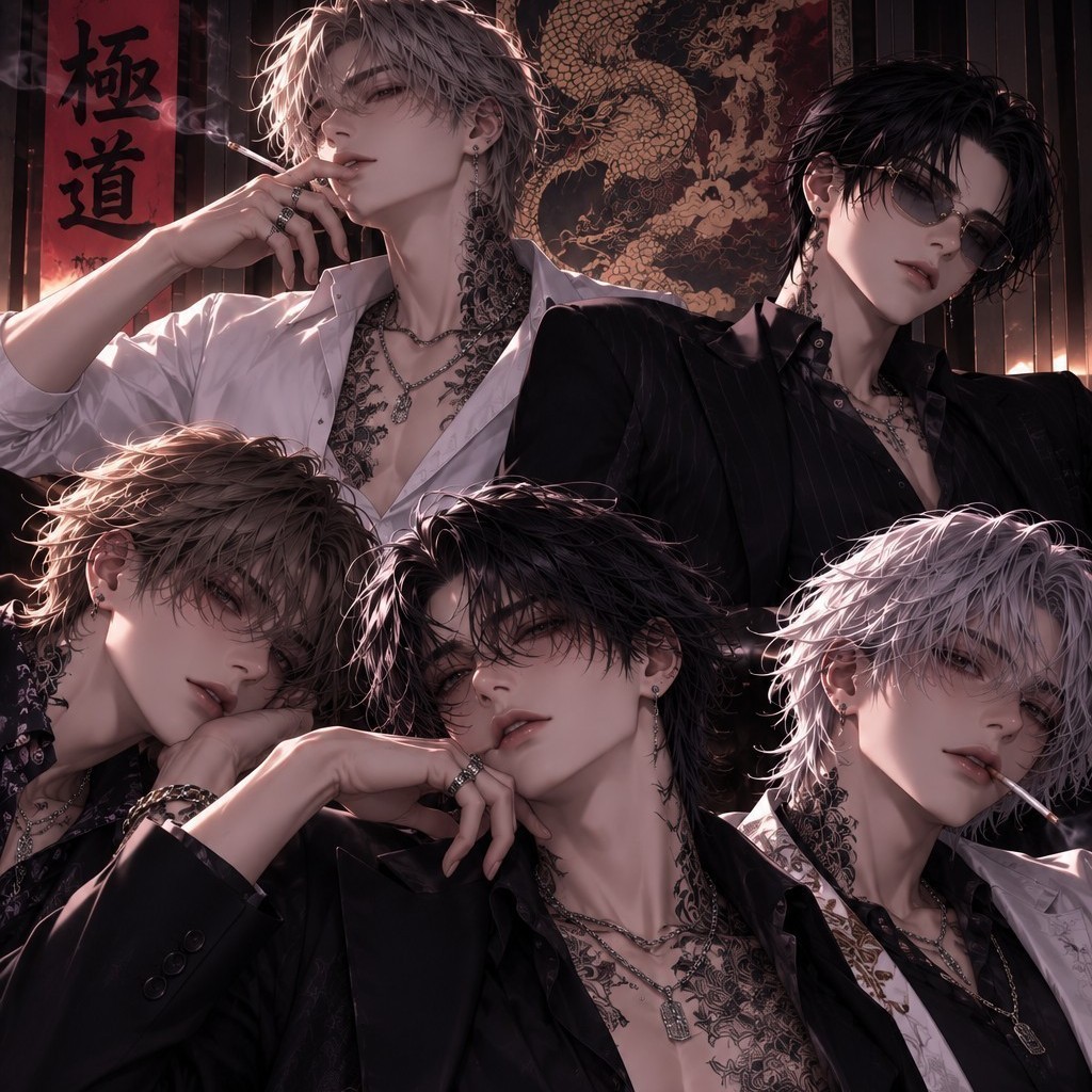 Life adored by five yakuza